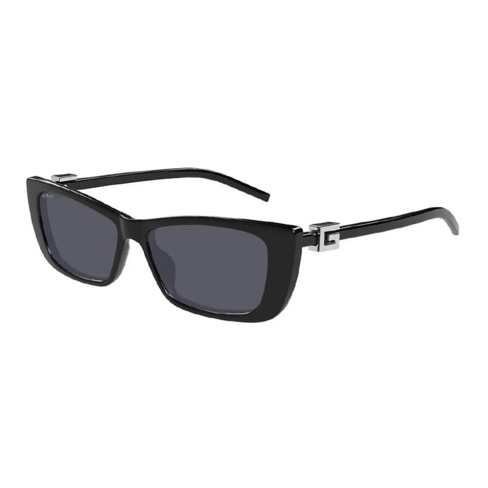 NEW GUCCI WOMEN SUNGLASSES GUCCI GG1681S 001 SHINY BLACK/GREY EYEWEAR